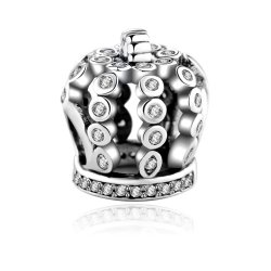 Charms Zawieszka Koralik 925 KORONA KRÓLÓW