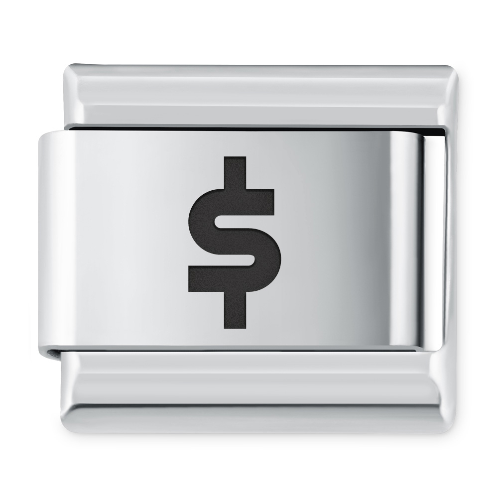 ITALIAN CHARMS Znak "dolar"
