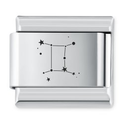 ITALIAN CHARMS Znak zodiaku konstylacje Bliźnięta
