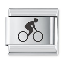 ITALIAN CHARMS Symbole Sportowe Jazda Na Rowerze