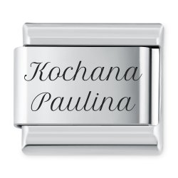 Italian Charms Twój Grawerowany Tekst