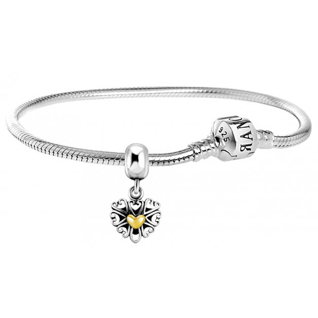 Charms Zawieszka Koralik 925 DOBRY UCZYNEK