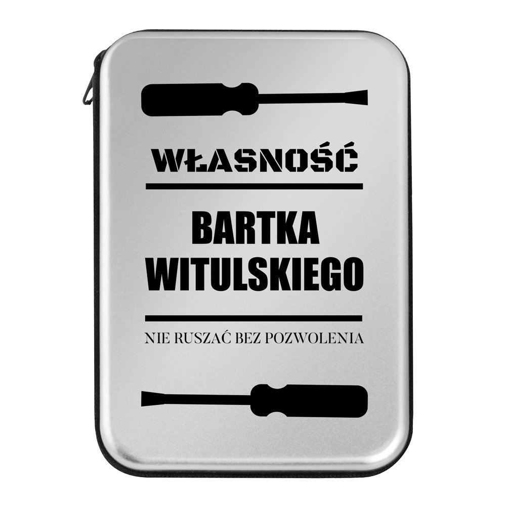 Narzędzia w etui zestaw z nadrukiem dla niego