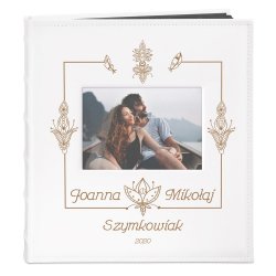 Album na zdjęcia z okienkiem i nadrukiem dla pary