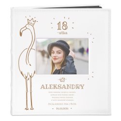Album na zdjęcia z okienkiem i nadrukiem dla niej na 18 urodziny