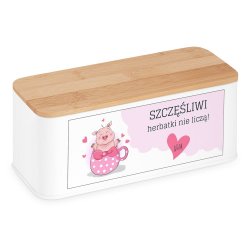 Zestaw herbat herbata w metalowy pudełku z nadrukiem dla pary na ślub rocznicę parapetówkę