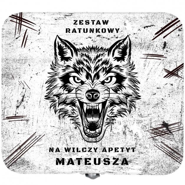 Śniadaniówka metalowa lunch box z nadrukiem dla niego