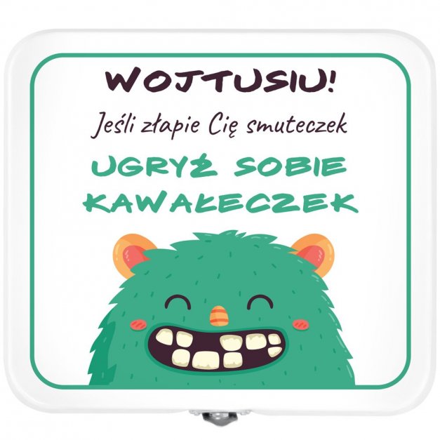 Śniadaniówka metalowa lunch box z nadrukiem dla chłopca na imieniny