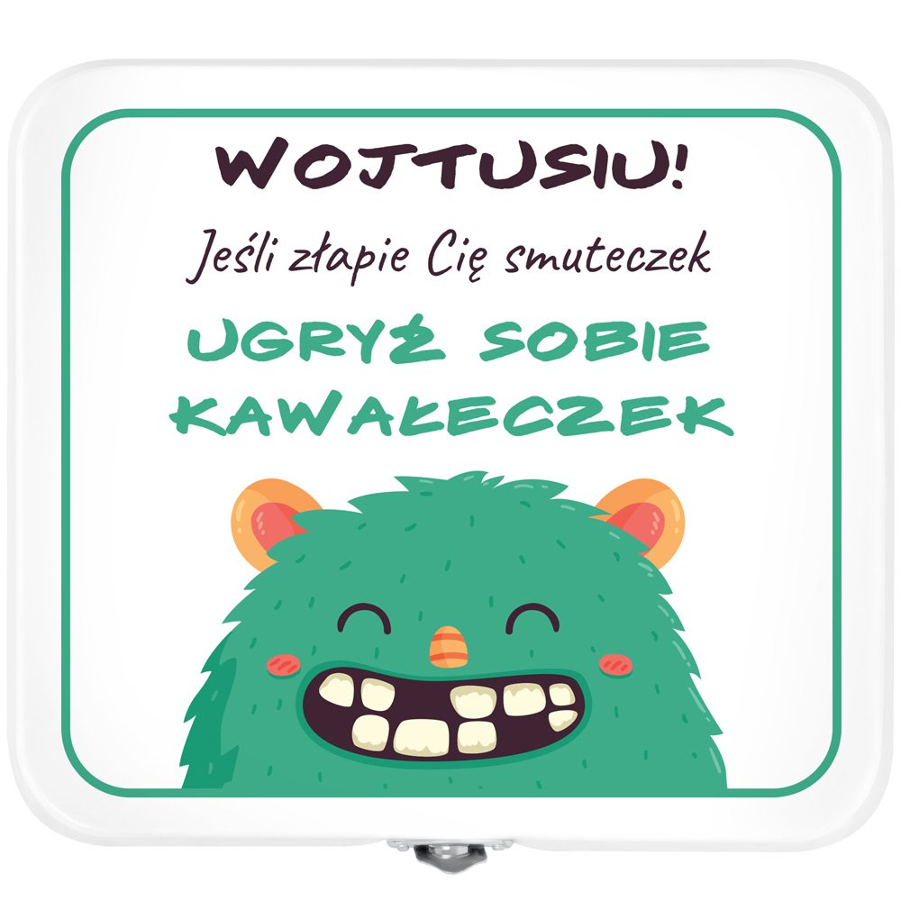 Śniadaniówka metalowa lunch box z nadrukiem dla chłopca na imieniny