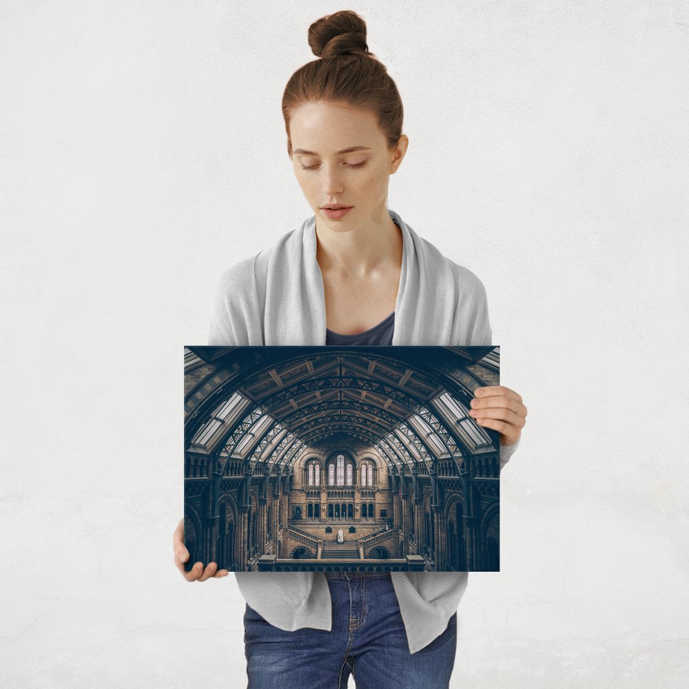 Plakat metalowy Muzeum Historii Naturalnej w Londynie M