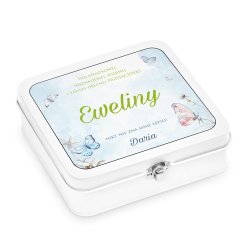 Herbata zestaw herbat w metalowym pudełku z nadrukiem dla przyjaciółki