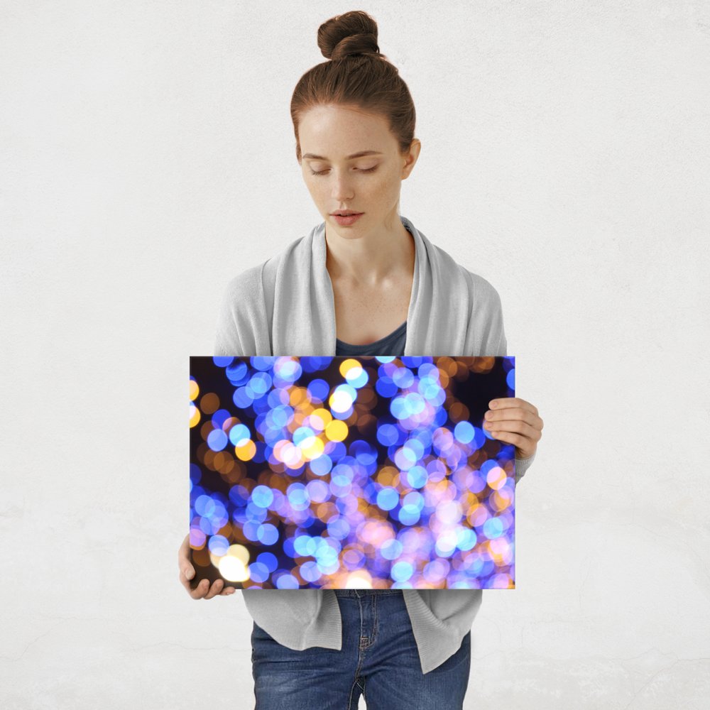 Plakat metalowy bokeh M