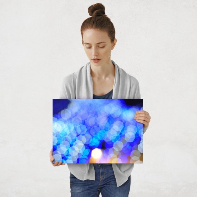 Plakat metalowy bokeh M