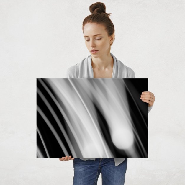 Plakat metalowy monochromia L