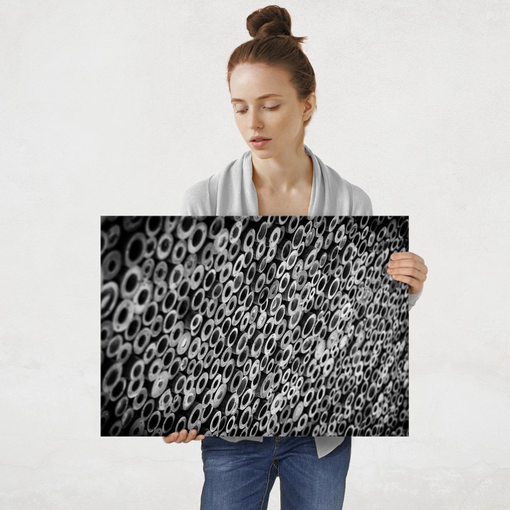 Plakat metalowy monochromia L