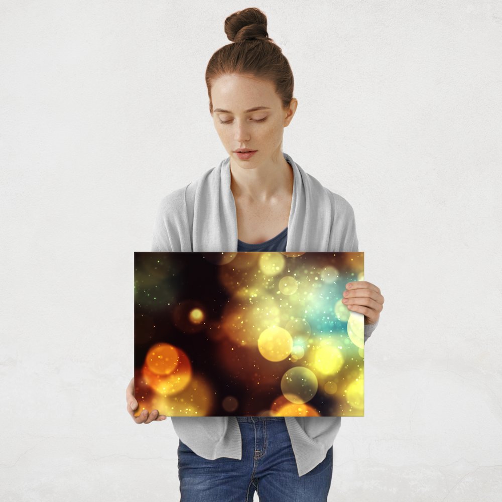 Plakat metalowy bokeh M