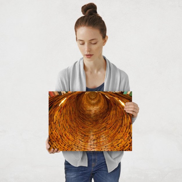 Plakat metalowy tunel M