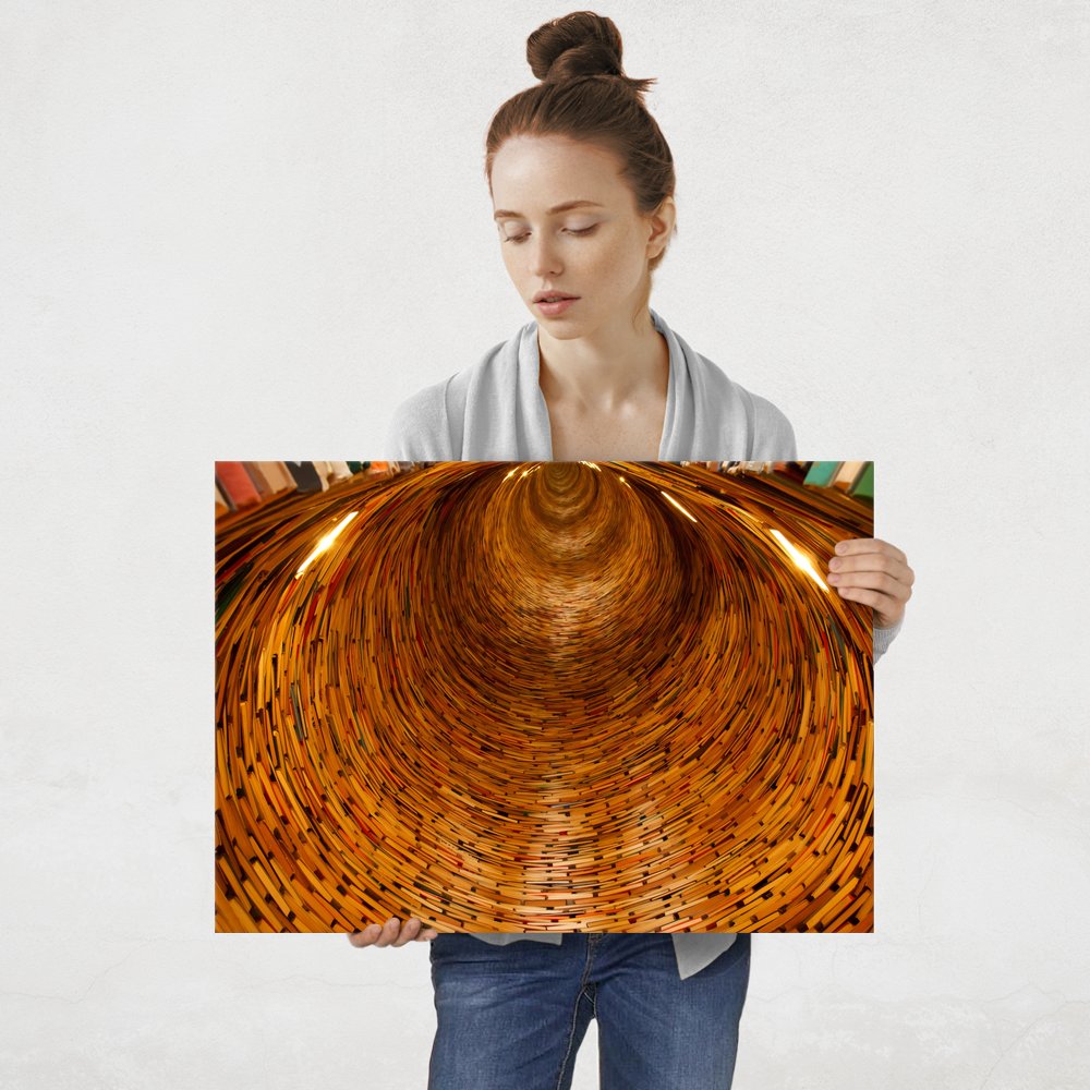 Plakat metalowy tunel L