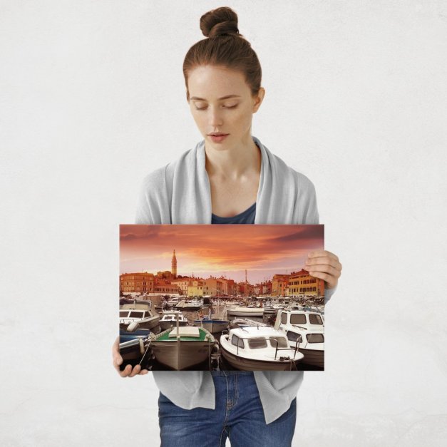 Plakat metalowy port chorwacki M