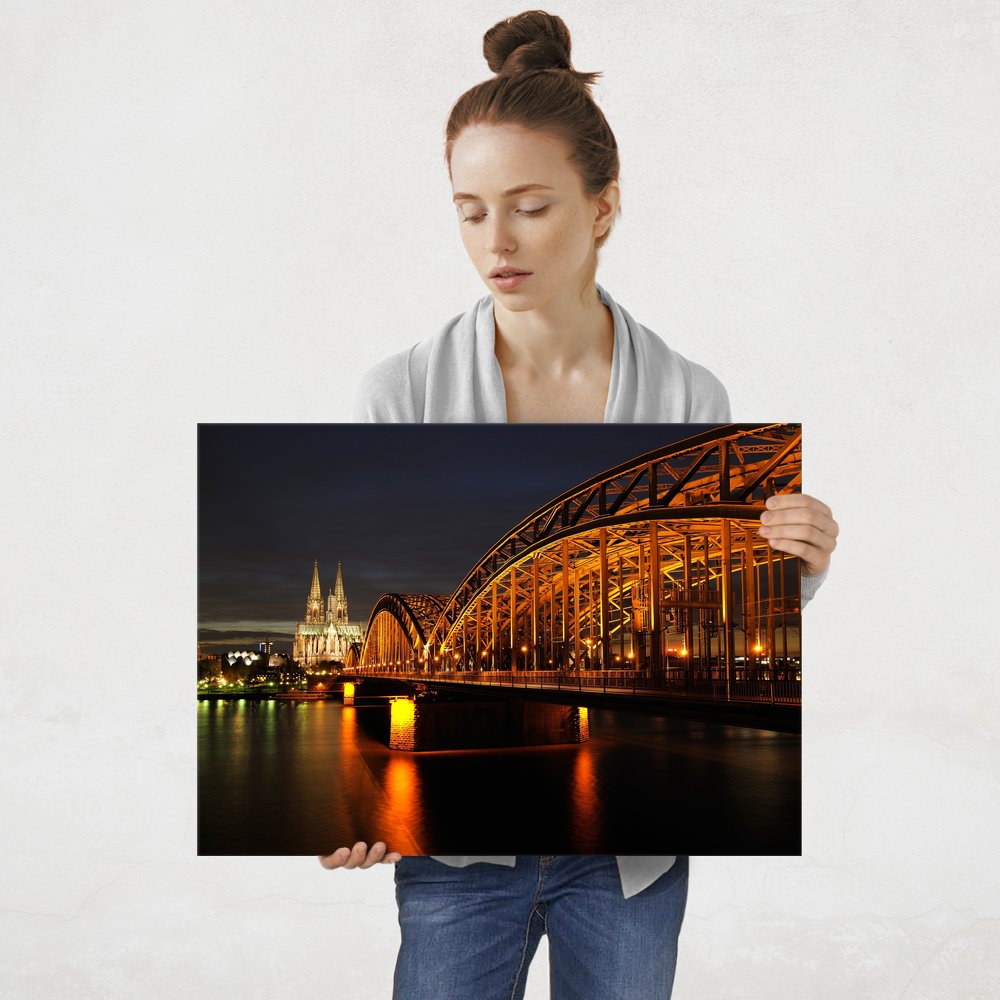 Plakat metalowy Most Hohenzollern L