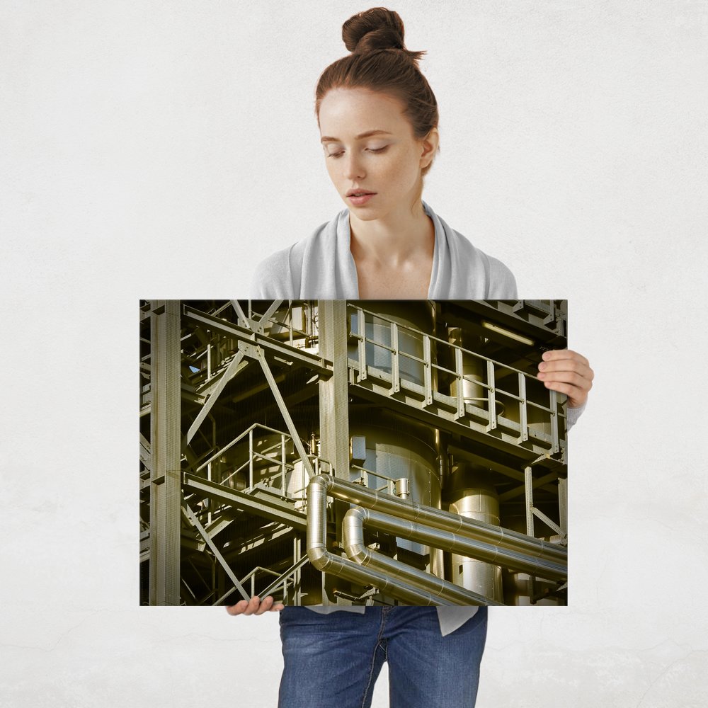 Plakat metalowy fabryka L