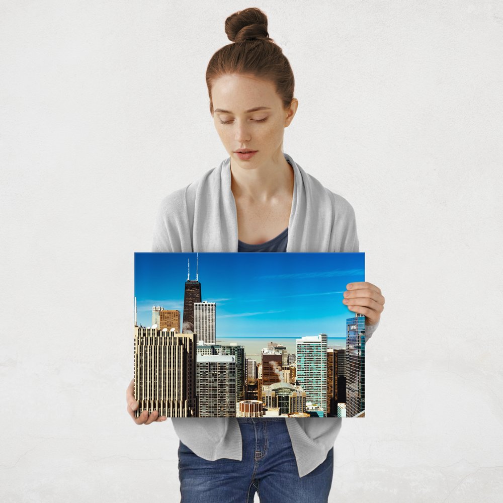 Plakat metalowy miasto M