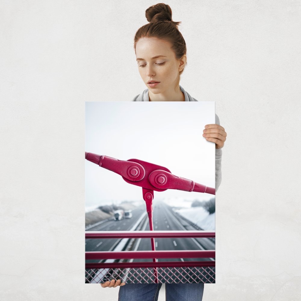 Plakat metalowy detal wiaduktu L