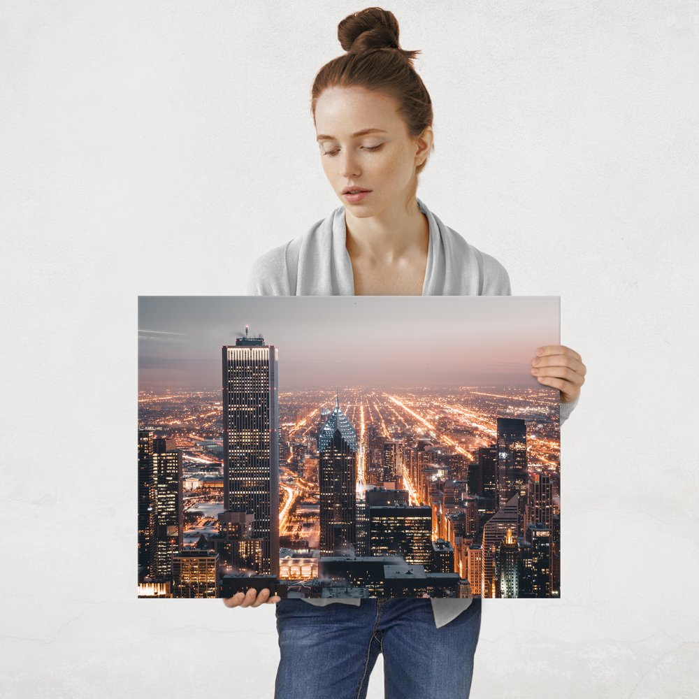 Plakat metalowy miasto L