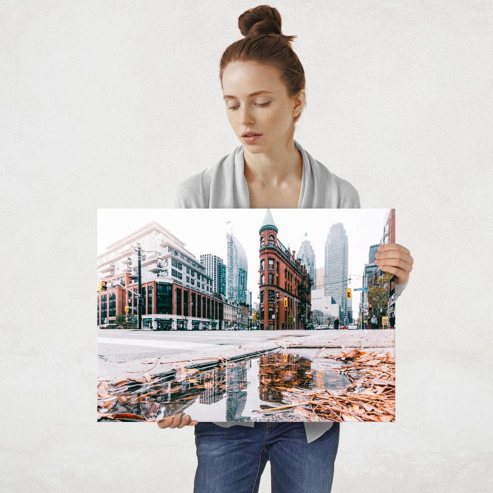 Plakat metalowy miasto L