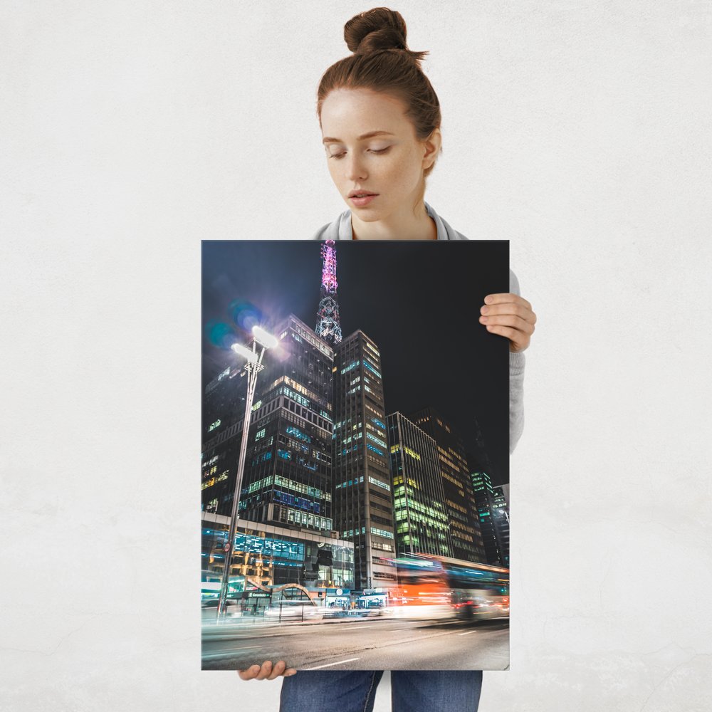 Plakat metalowy miasto L