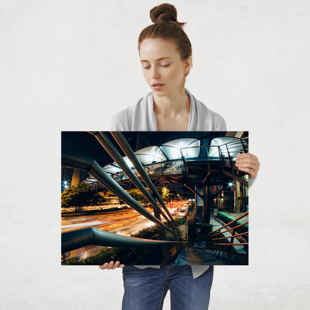 Plakat metalowy miasto L