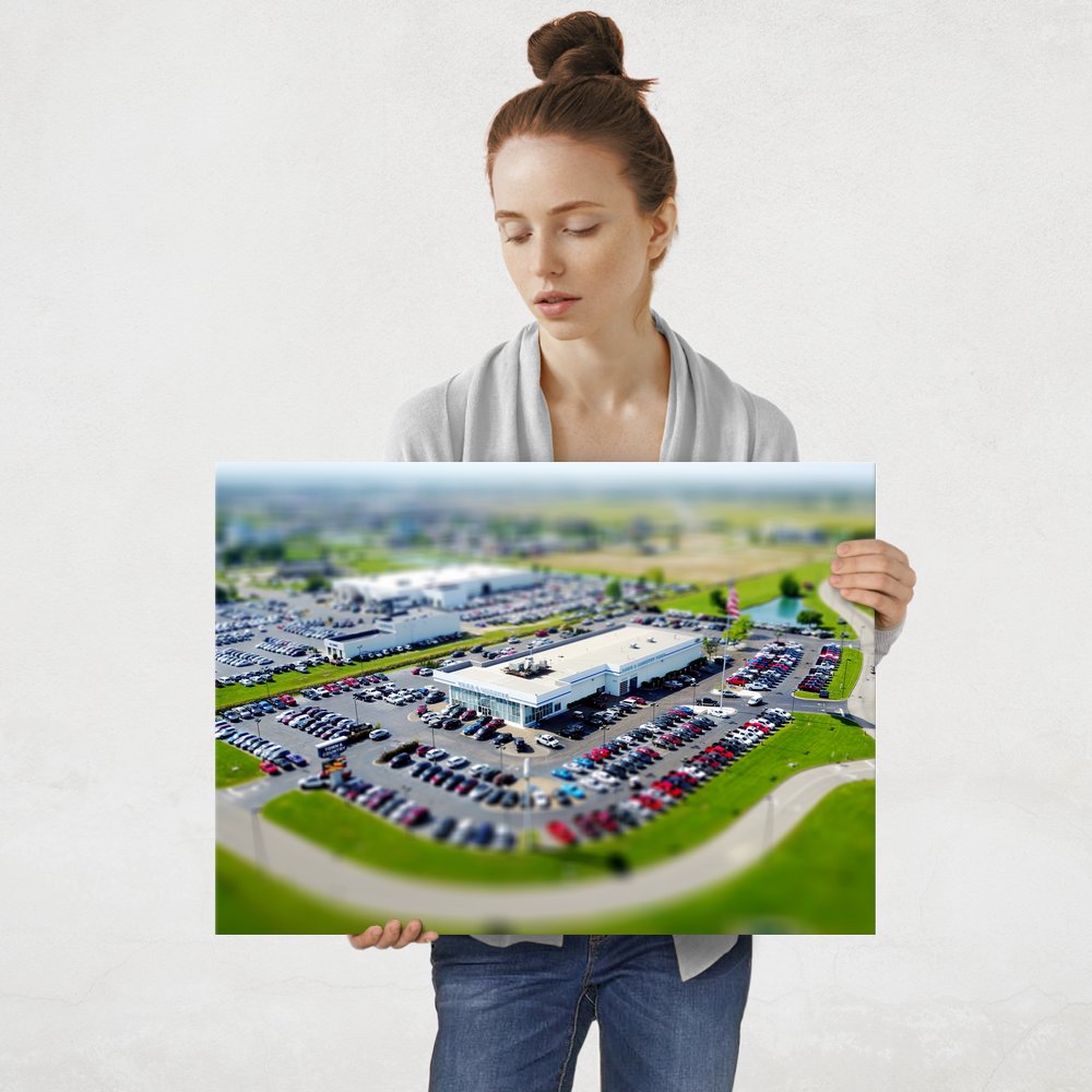 Plakat metalowy parking L
