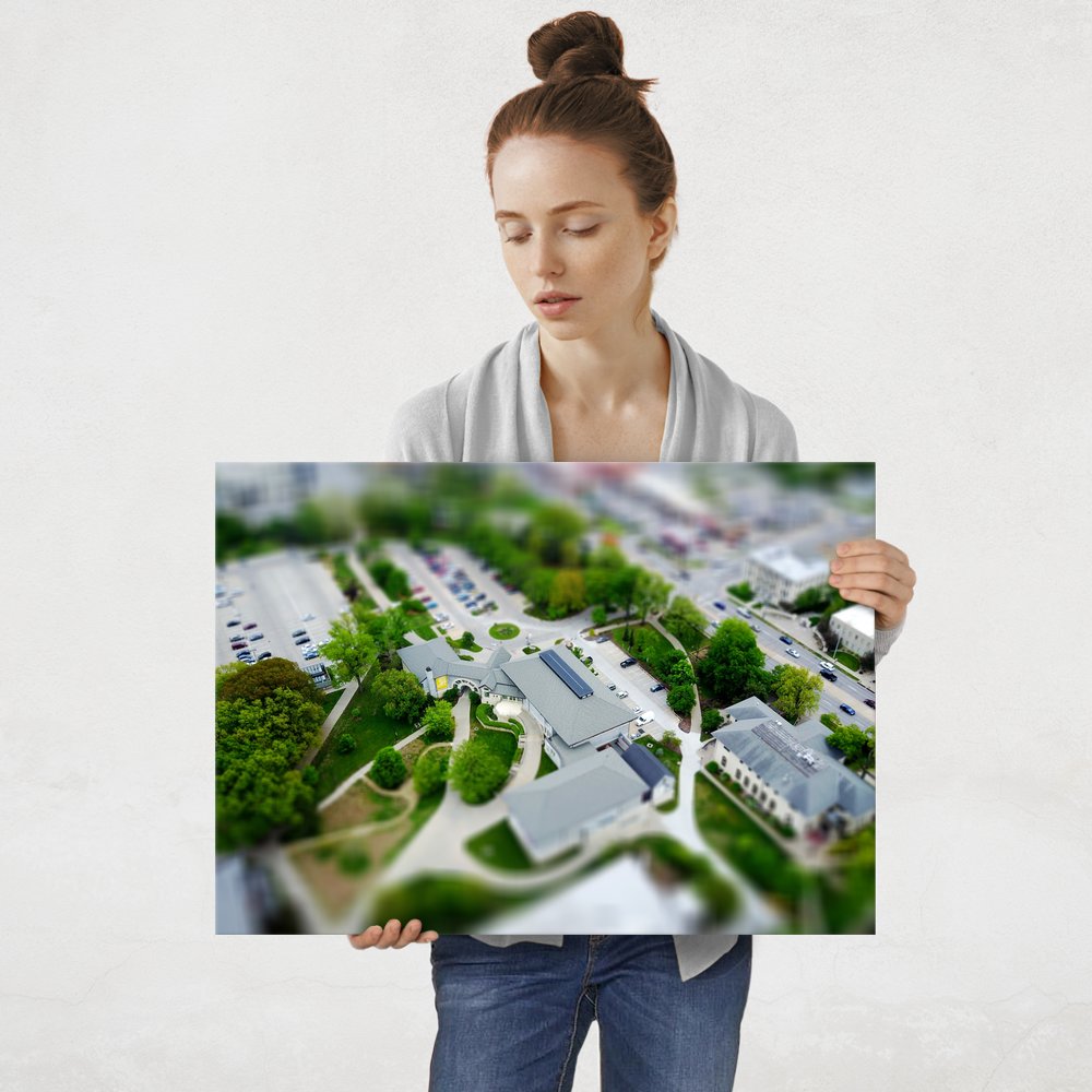 Plakat metalowy miasto L