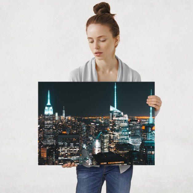 Plakat metalowy Empire State Building L