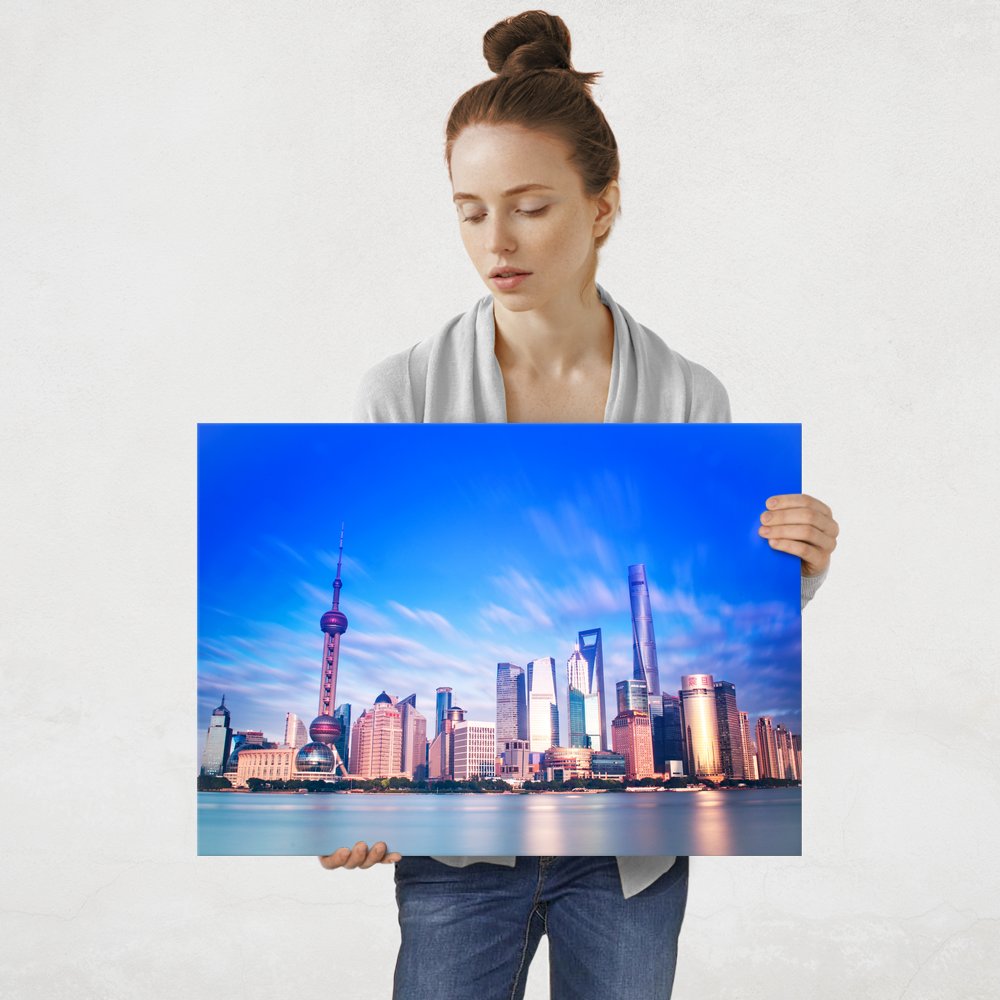 Plakat metalowy Shanghai L