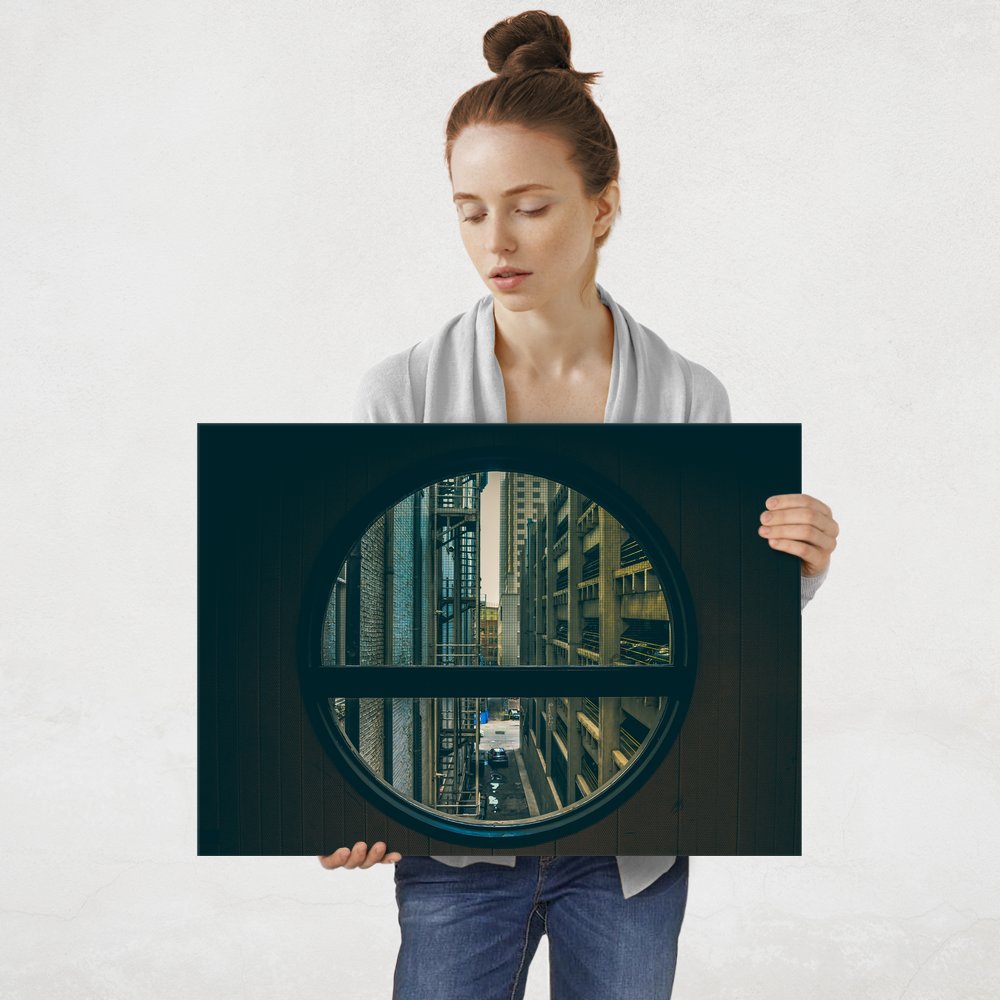 Plakat metalowy okno L