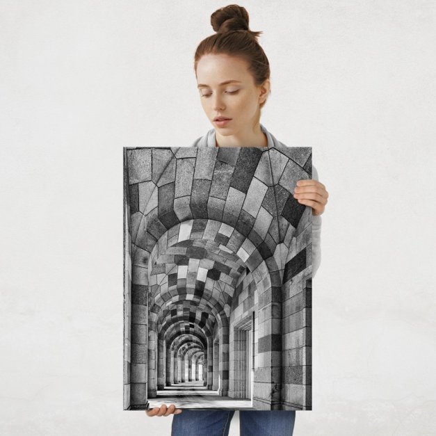 Plakat metalowy tunel L