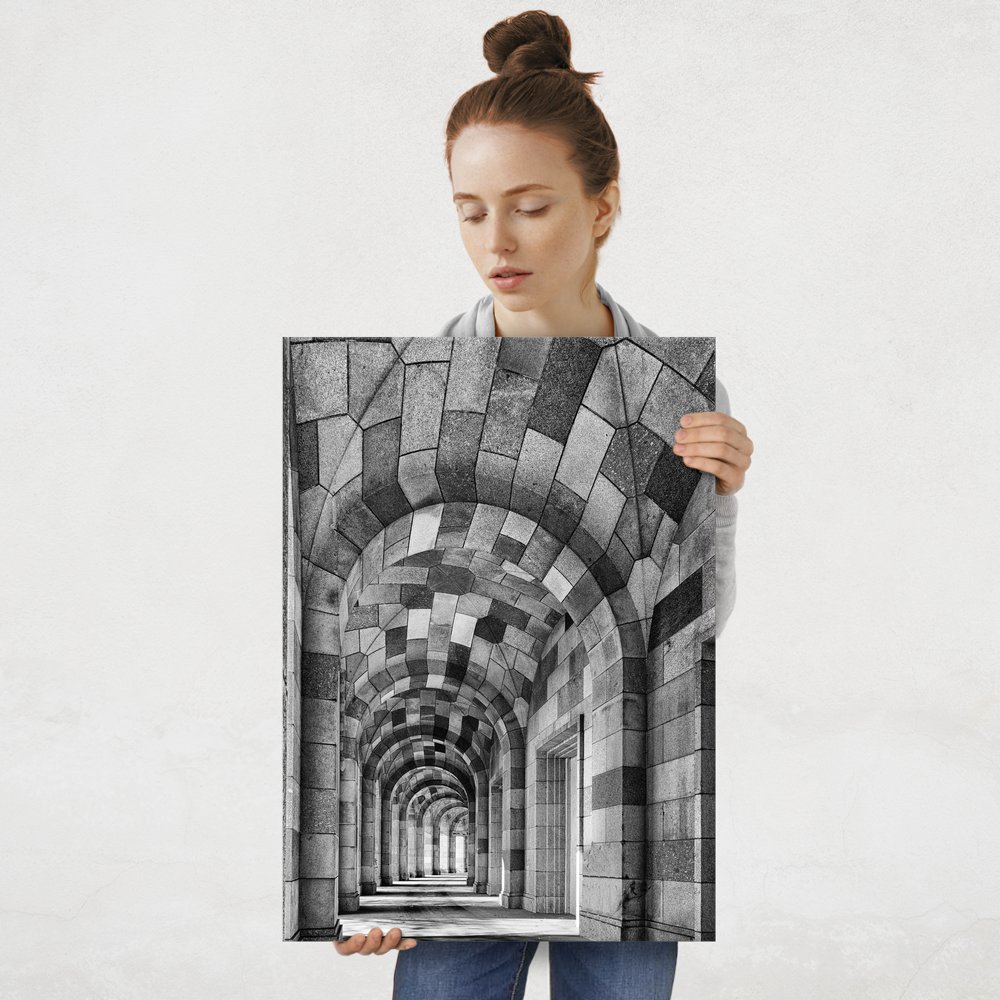 Plakat metalowy tunel L