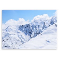 Plakat metalowy zimowe góry M