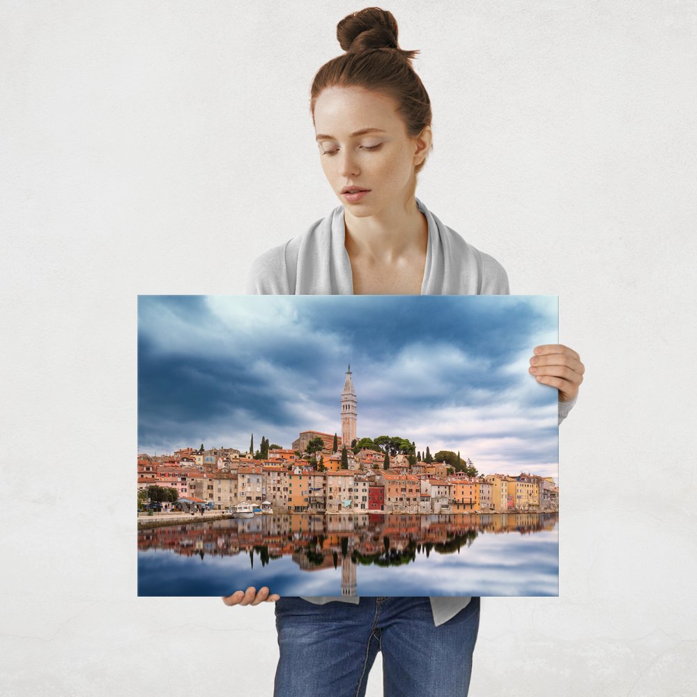 Plakat metalowy chorwackie miasto L