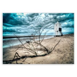 Plakat metalowy plaża L