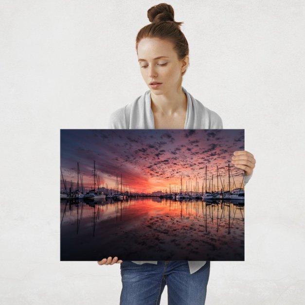 Plakat metalowy port L