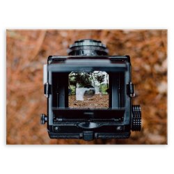 Plakat metalowy aparat fotograficzny L