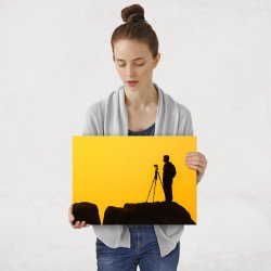 Plakat metalowy fotograf M