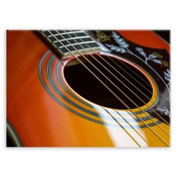 Plakat metalowy gitara L