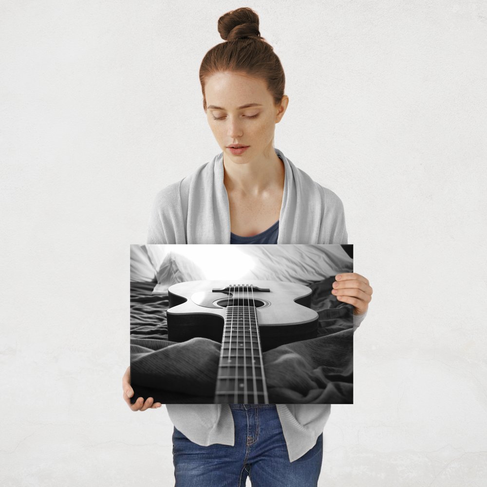Plakat metalowy gitara M