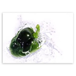 Plakat metalowy papryka zielona M