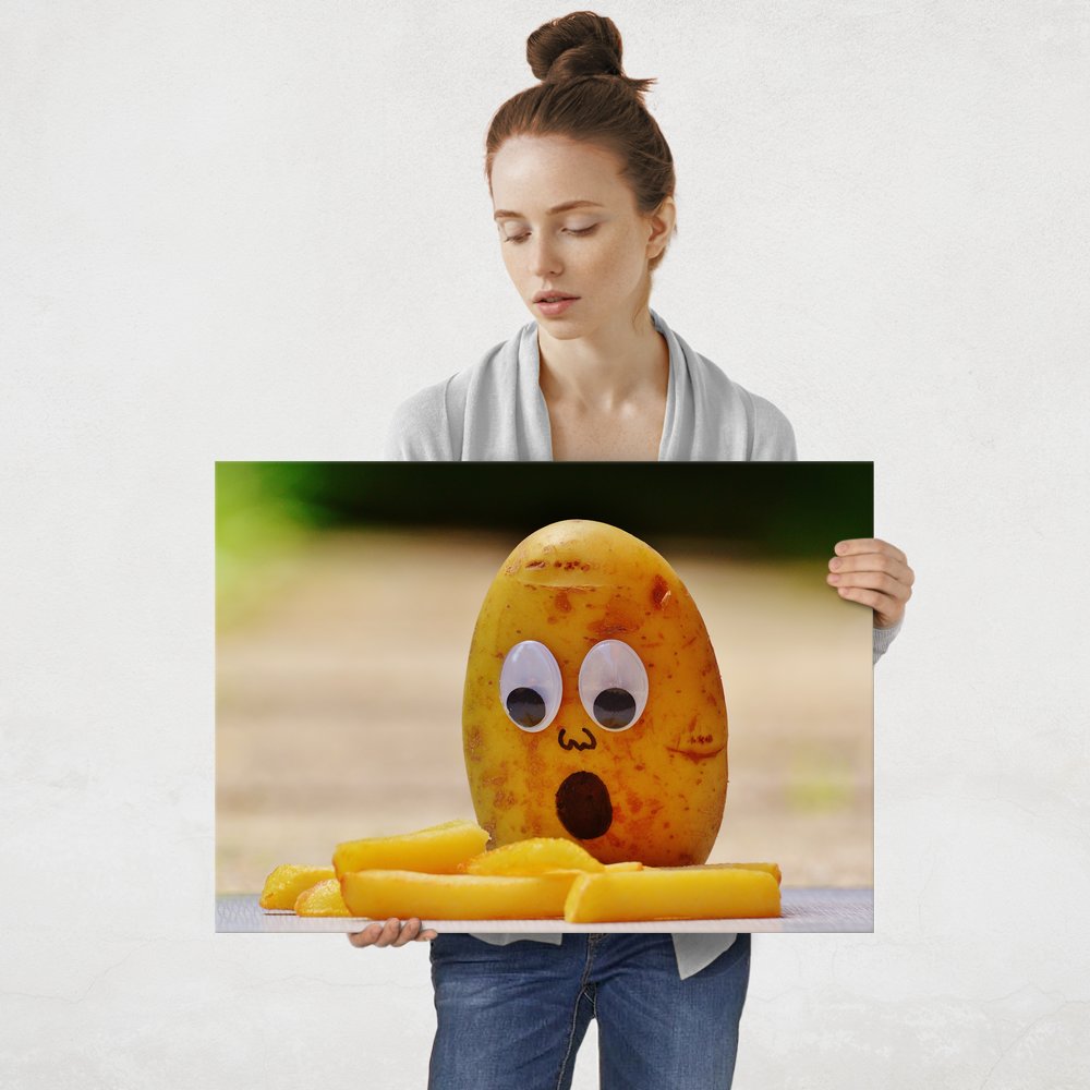 Plakat metalowy ziemniaki L