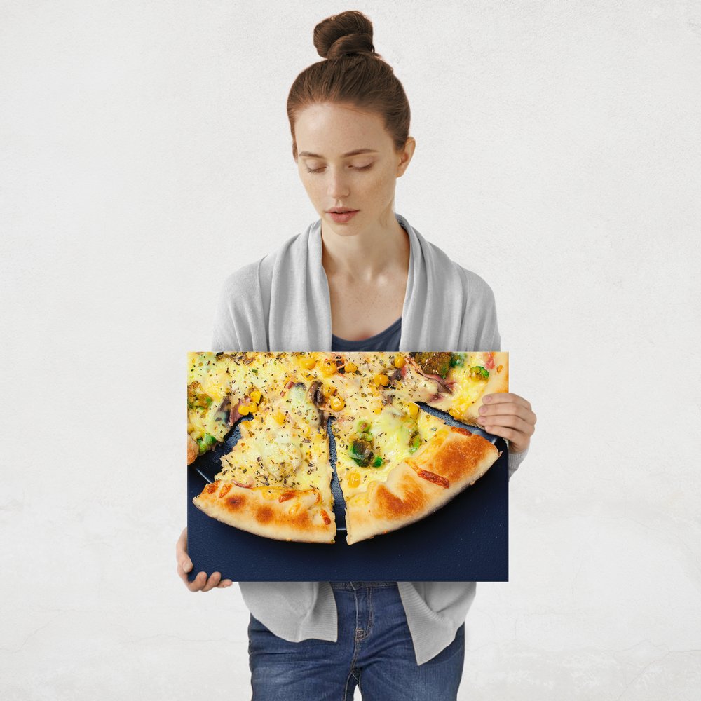 Plakat metalowy pizza M