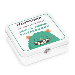 Śniadaniówka metalowa lunch box z nadrukiem dla chłopca na imieniny